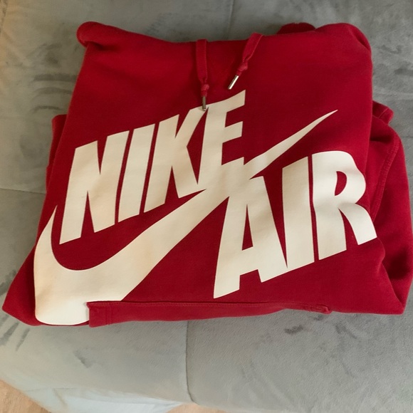Vintage Nike Air Red Sweatshirt Hoodie - Picture 4 of 4